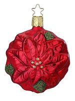 Winter Rose Poinsettia<br>Inge-glas Ornament